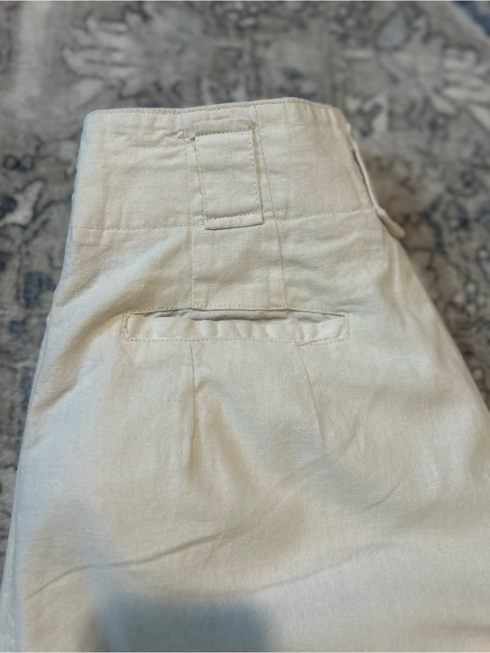 Crazy Horse”Old School” Casual Pleated Wide-Leg Pants - Cream - Picture 12 of 13
